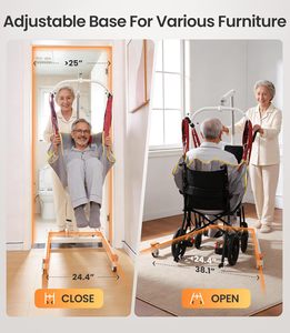 Lève-personne électrique avec sangle 150 kg/330 lb, palan de transfert pliable, hauteur 75-155 cm, base réglable, OEM disponible - Product Image 6