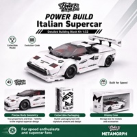 Ensemble de blocs de construction Happy Build PB8845 Metamorph 45 Supercar, échelle 1:32, 338 pièces, boîte de présentation, kit de modèle, cadeau pour adultes