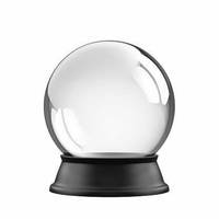 Globe d'eau bricolage clair avec bouchon à visser boule de neige vide pour artisanat modèle modèle matériau polyrésine