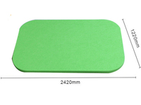 Panneau acoustique en Polyester plaqué au feu, panneau de plafond, 5 pièces, 9mm