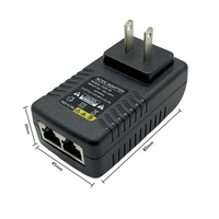 Injecteur PoE de qualité industrielle 24V 48V 1A 0.5A Adaptateur PoE pour caméras IP, téléphones, AP