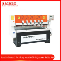 Machine de polissage automatique professionnelle électrique Sd-1350Ax pour marbre et acrylique, avec bord biseauté de 0 à 60 degrés et finition diamant naturel