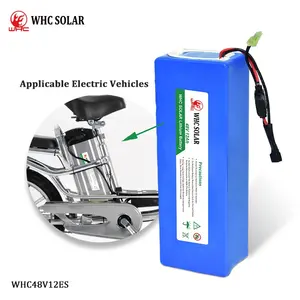 WHC太阳能电动自行车36V 72v电池组锂离子锂Lifepo4电池组48V 24v锂离子电池
