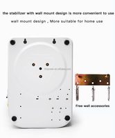 Régulateurs/Stabilisateurs de tension automatiques monophasés 3 kVA, 10 kVA, 12 kVA, 15 kVA à montage mural avec affichage LED et relais SVC