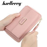 Tas Selempang Wanita BAELLERRY, Dompet Panjang Kartu Kredit, Tas Kulit PU, Tas Selempang Tunggal untuk Wanita