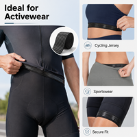 Bande élastique tissée sur mesure avec grip en silicone antidérapant pour maillots de cyclisme, vêtements de sport et shorts