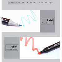 Marqueurs artistiques à Double tête, ensemble de stylos-feutres marqueurs artistiques pour peinture à l'huile et alcool, vente en gros