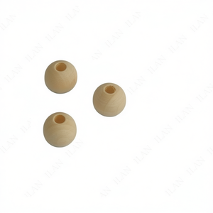 Perline in legno Ilan da 30 mm con foro grande per lavori artigianali e progetti fai da te - Product Image 2