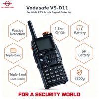 Détecteur de drones Vodasafe Sub-300g portable - Traceur de drones avec batterie de 6 heures et charge rapide Type-C