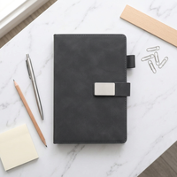 Carnet A5 à couverture rigide ligné, personnalisable avec logo, avec boucle, pour entreprises et travail – Nouveauté 2026, Offre Spéciale