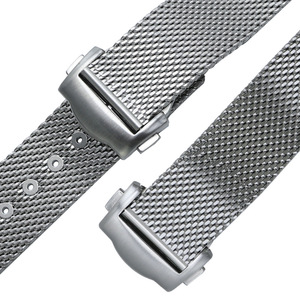 HMJ Luxury 20mm Milanese Acero inoxidable Sea Master Band Correa de reloj para Seamaster Diver 300M <span class=keywords><strong>007</strong></span> Edición "No hay tiempo para morir - Product Image 5