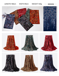 Luxury Silk Feel Satin Scarf for Women 180x90cm Lightweight 100 GSM Double Sided Floral <b>Shawl</b> Elegant Soft <b>Wrap</b> - Product Image 6