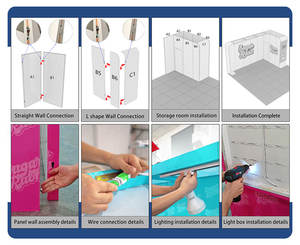 30MINS QUICK BUILD Best-selling Reusable Modular Customized Tradeshow Booth Exhibition Fair Stand For Trade Fair Show 20 X 20 - Product Image 4