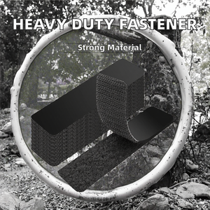 Kait dan <span class=keywords><strong>Loop</strong></span> tugas berat strip pita pengikat merekat sendiri dengan sisi ganda lengket belakang untuk lampiran aman - Product Image 2