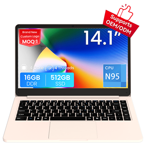 โน้ตบุ๊คธุรกิจใหม่ขนาด 14.1 นิ้ว Intel N95 Quad-Core 1.7GHz แรม 8GB DDR ระบบปฏิบัติการ Windows 11 แป้นพิมพ์ภาษาอังกฤษ หน้าจอ SSD IPS สำหรับใช้งานส่วนตัว - Product Image 1