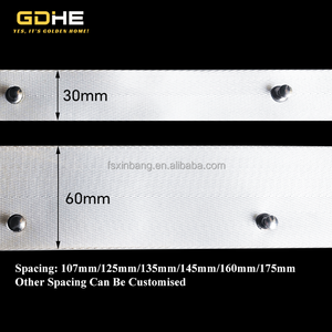 Rail de rideau à plis ondulés en gros d'usine avec bande adhésive et curseur, rails de rideau en alliage d'aluminium en forme de S avec <span class=keywords><strong>barre</strong></span> en <span class=keywords><strong>PVC</strong></span> silencieuse - Product Image 3