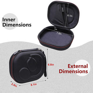 Étui rigide en EVA pour casque audio compatible avec plusieurs marques de renommée mondiale de casques sans fil supra-auriculaires - Product Image 5