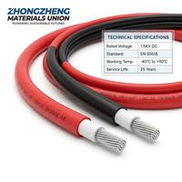 Kabel Surya Fotovoltaik UL4703 PV Wire 10AWG 12AWG 600V 2000V Tahan Sinar Matahari IP68 Kelas A Tahan Api untuk Pasar AS