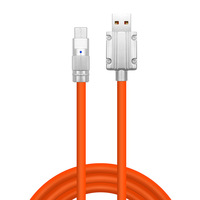 Dernière certification 1m 2m 3m câble de données type c câble en alliage de zinc type c charge rapide fil de silicone TPE câble usb a à usb c