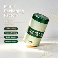 Boîte à thé scellée de qualité supérieure, écologique, en fer blanc recyclable, qualité alimentaire, pour boutique haut de gamme