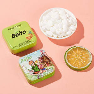 Embalaje de dibujos animados para reducir la grasa y el sabor a fruta de los dulces de menta ricos en vitamina C para refrescar el aliento - Product Image 6