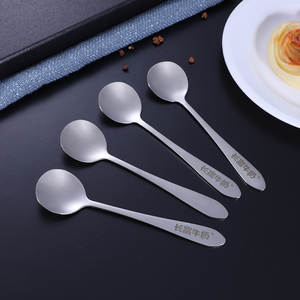 Muỗng cà phê, trà, tráng miệng bằng thép không gỉ, in logo theo yêu cầu, giá rẻ - Product Image 3