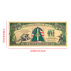 Billete Conmemorativo del 1er Despacho Operativo Delta de la Marina de los Estados Unidos, Coleccionable para Veteranos y Aficionados Patrióticos - Product Image 2