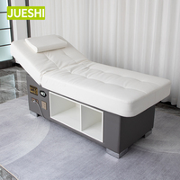 Table de massage et de soin en bois personnalisable, réglable, portable, haut de gamme, pour salon de beauté, spa et soins professionnels, OEM