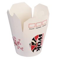 Boîte à nouilles jetable de 26 oz avec revêtement en PE pour emporter