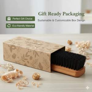 Cepillo de Crines de Caballo Negro de Madera Duradero y Ecológico de Primera Calidad con Mango de Madera de Haya |   Personalizable para Uso Profesional - Product Image 5