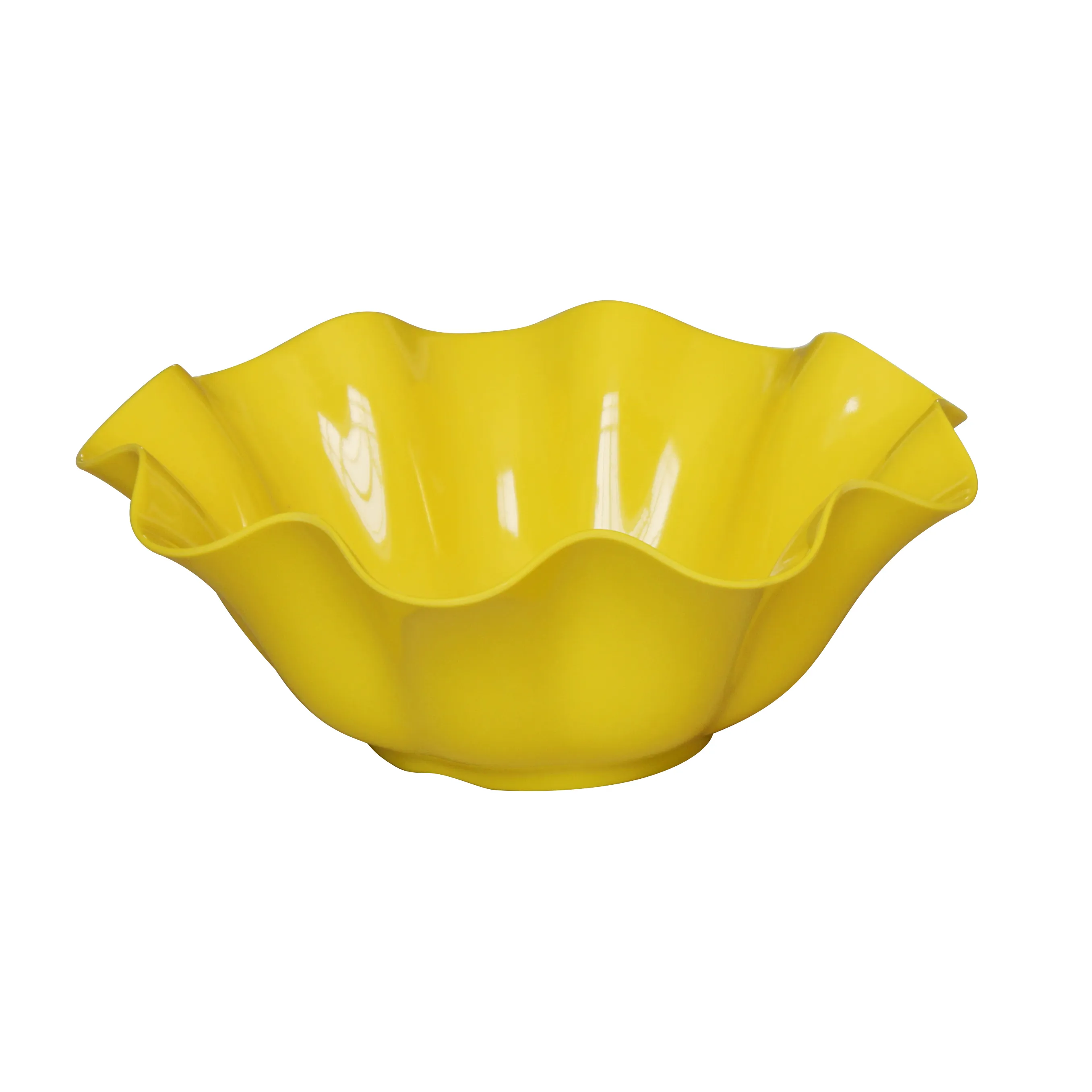 नई शैली थोक टिकाऊ Tableware पीले फूल आकार फल सब्जियों Melamine का कटोरा प्लेट