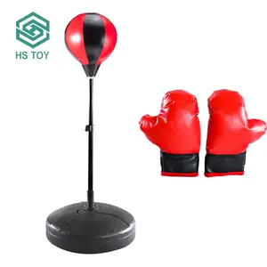 HS TOY 1.3M Große Größe Verstellbare Steh basis Boxsack Speed Ball Sport Spielzeug Tisch-Boxen für Kinder