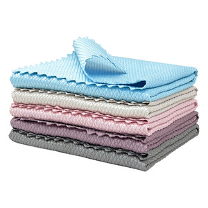 Chiffon de nettoyage en microfibre ultra-fine de 30 cm, motif écaille de poisson, à poils coupés, pour le verre, la cuisine et le démaquillage - Product Image 1