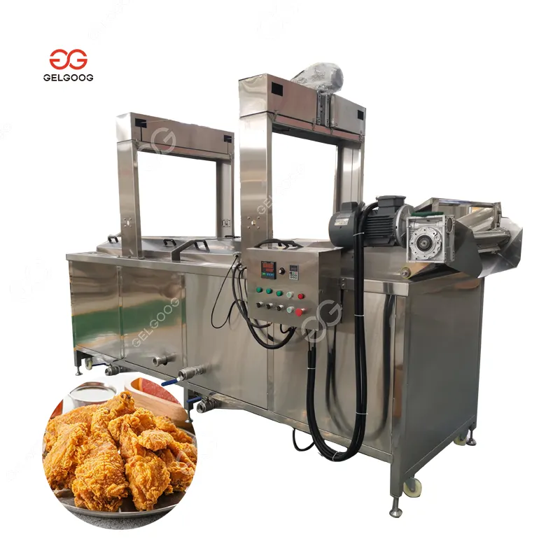 Gelgoog Stainless Steel Gas Fries Fried Chicken Breading Frying Machine For Chicken