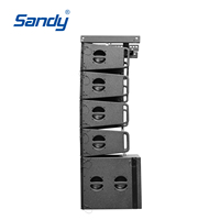 Sandy J10M Enceinte Line Array bidirectionnelle double 10 pouces étanche pour scène de performance en extérieur