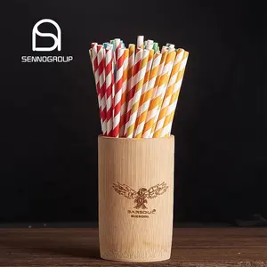 Cheap Price Paper Straw for Bar Eco Friendly Striped Paper Drinking Straws