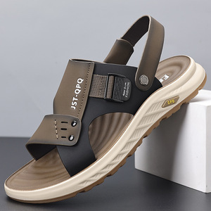 Sandales pour hommes, tongs décontractées d'été, nouvelle version coréenne, sandales décontractées à double usage pour hommes - Product Image 2