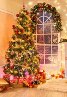 Custom Design Luxus Riesen rot bunte Weihnachts baum Ornamente Dekor mit LED-Leuchten für Home Restaurant Hotel Indoor Outdoor