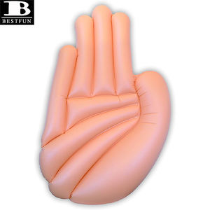 Chaise longue de <span class=keywords><strong>piscine</strong></span> gonflable en forme de main en vinyle personnalisée en usine île flottante en plastique Durable pour la natation - Product Image 2