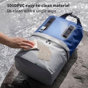 Sac isotherme étanche avec <span class=keywords><strong>cordon</strong></span> élastique rouge, sac sec isolé pour le stockage du lait maternel avec isolation contre le froid - Product Image 4