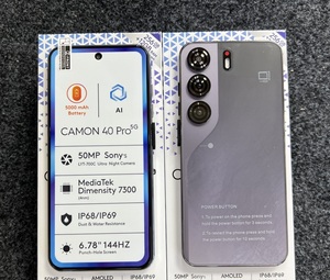 สมาร์ทโฟน Camon 40 Pro 5G ดีไซน์ใหม่ปี 2026 หน้าจอ HD LED ขนาด 6.8 นิ้ว ระบบปฏิบัติการ Android 15 ชิปประมวลผล MTK Deca Core แบตเตอรี่ 5200mAh ใช้งานได้ยาวนาน - Product Image 3