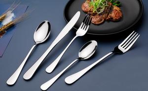 49-Piece Silverware With Organiser Restaurant Flatware Stainless Steel Cutlery <strong>Set</strong> With Kitchen Drawer Organiser Tray - Product Image 5