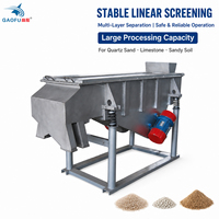 GAOFU Crible vibrant linéaire pour sable de quartz, séparateur de calcaire, tamiseur industriel, machine de criblage stable et efficace