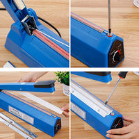 ZEQUAN 300MM Machine à Souder Manuelle pour Sacs d'Emballage, Mini Thermosoudeuse à Impulsion Portable pour PP PVC