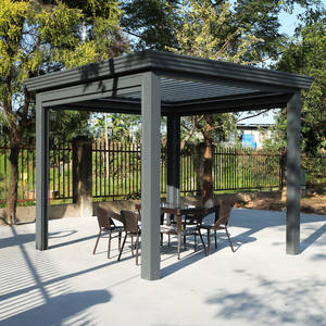 <span class=keywords><strong>Lattes</strong></span> de pergola modernes en bois et alliage d'aluminium recouvertes de poudre pour mariage, <span class=keywords><strong>camping</strong></span>, jardin, utilisation gazebo - Product Image 1