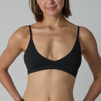 Soutien-gorge de sport ultra-fin sans armatures G TOP, double couche, toucher doux, forme en V profond sexy, sans couture