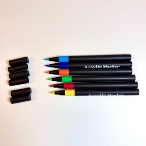 Lot de 48 Marqueurs Acryliques à Pointe Pinceau Souple, Séchage Rapide, Imperméables, pour Peinture Manuelle, <span class=keywords><strong>Graffiti</strong></span>, Bricolage, Stylo de Papeterie, Idéal Cadeau - Vente Flash - Product Image 5