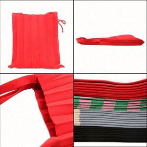 Ins Style <b>Fold</b> Design Bump Color Wool Knitted Shoulder Handbag Organ Shopping Bag - Product Image 2