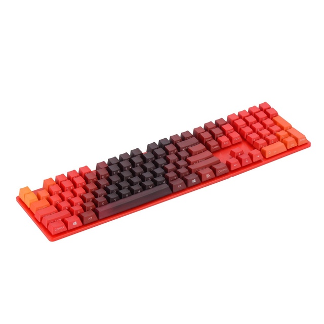 OEM 104-Key PBT Material Mechanical Keyboard with Deep Sea Blue Fruit Green Red Cherry Switch Side Print Keycaps