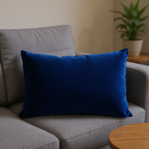 Cuscino Elegante in Velluto Olandese Blu Scuro 40*60, Cuscino per Seduta e Decorativo - Product Image 3